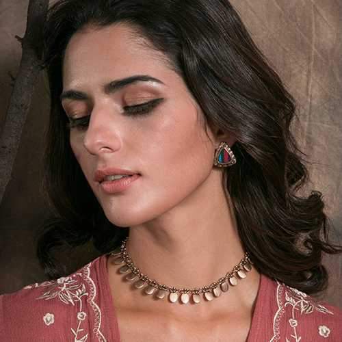 Triangle Alloy Ear Stud