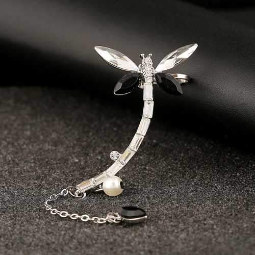 Dragonfly Ear Cuff Tassel Ear Stud