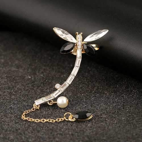 Dragonfly Ear Cuff Tassel Ear Stud