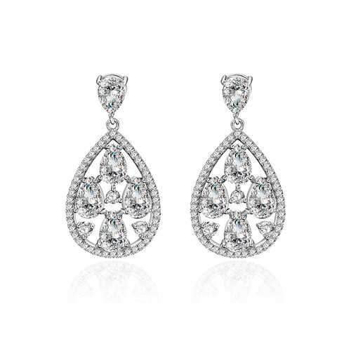 Inlay Water Drop Stud