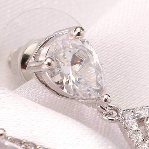 Inlay Water Drop Stud